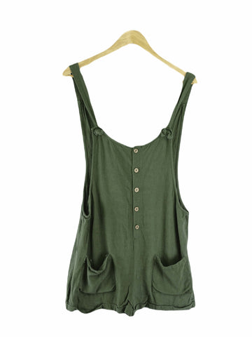 White Sandstorm Green Playsuit M