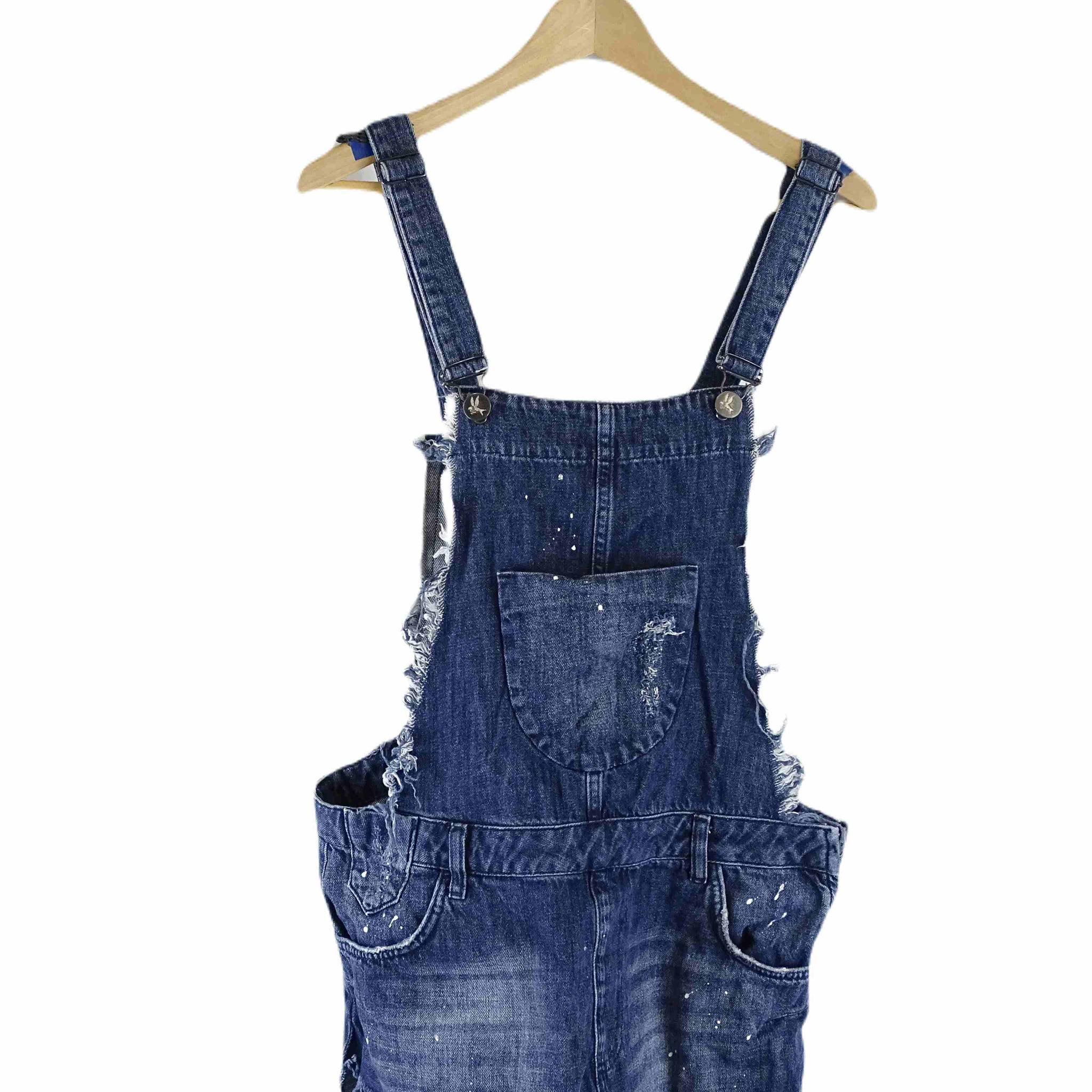 One Teaspoon Denim Pinafore Dress M