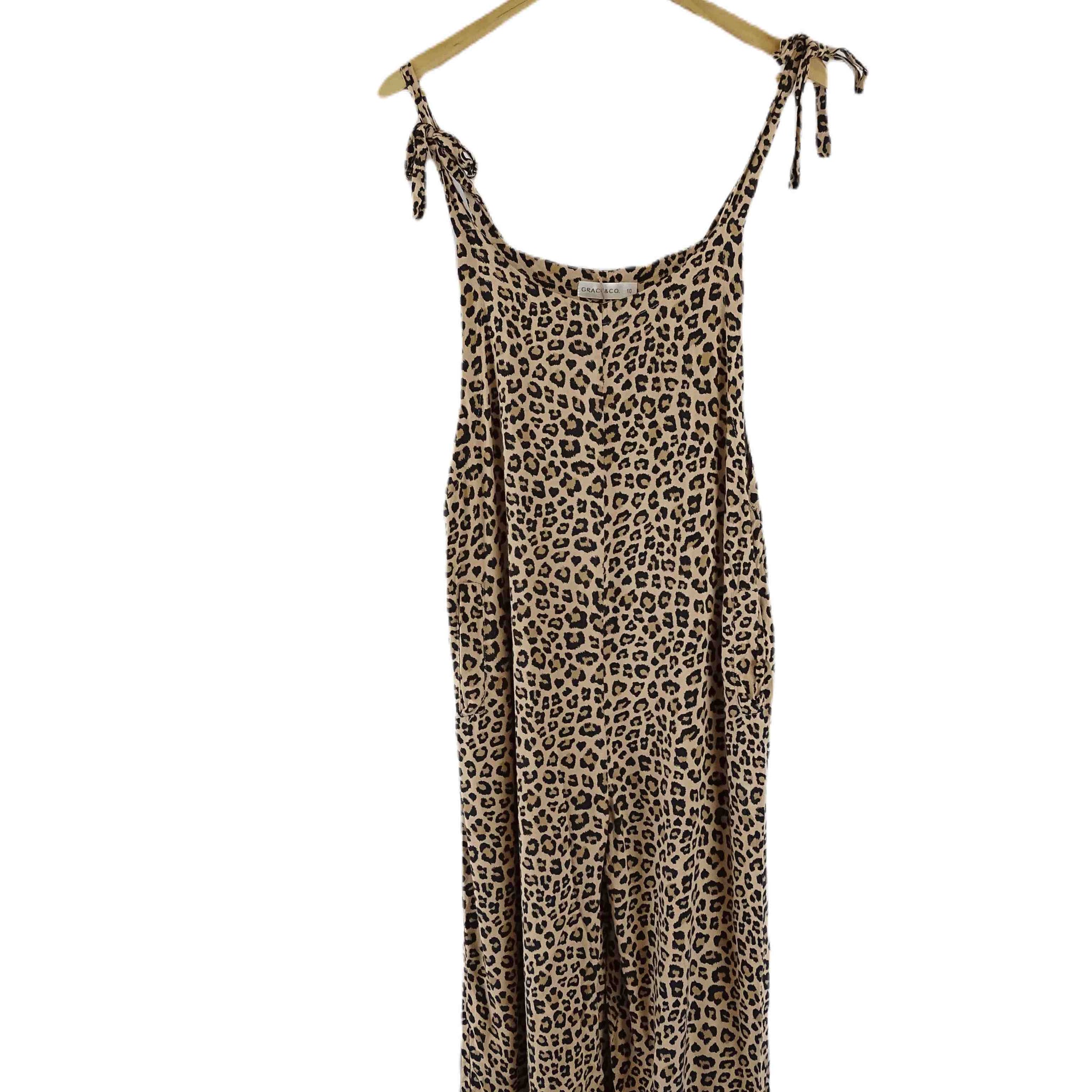 Grace & Co Leopard Print Jumpsuit 10