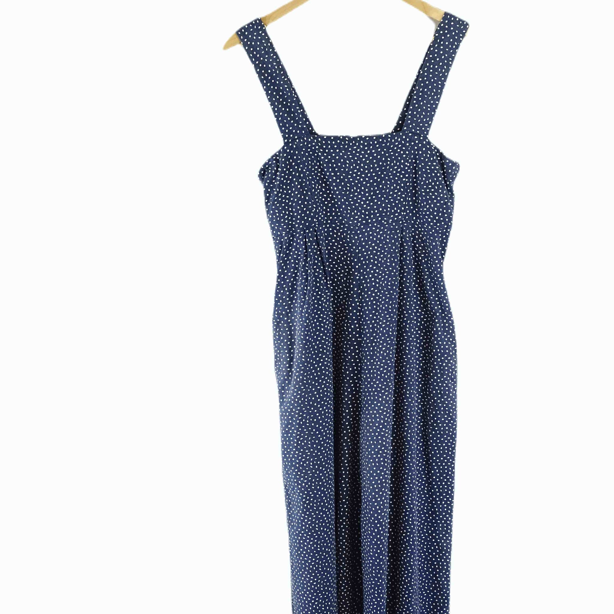 Natasha Gan Navy Polka Dot Jumpsuit 8