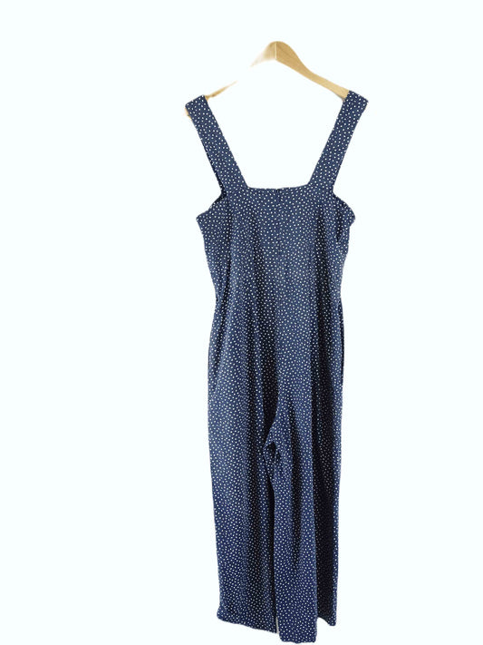 Natasha Gan Navy Polka Dot Jumpsuit 8