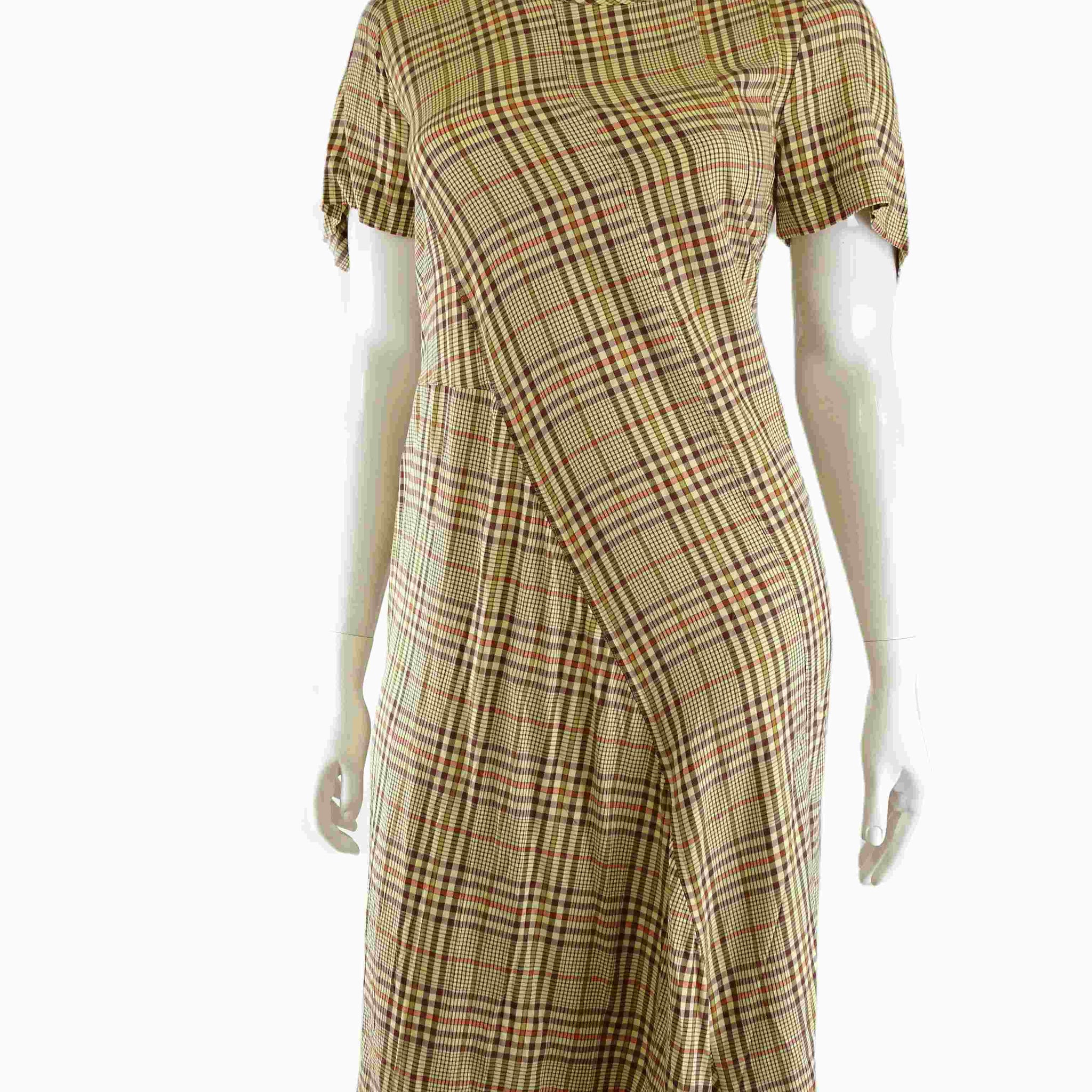 Nom*d Citrus Plaid Dress 12