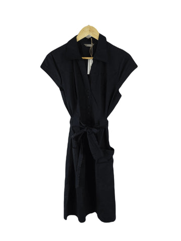 Jacqui E Black Button Down Dress 12