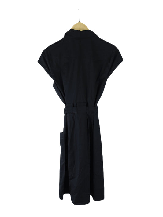 Jacqui E Black Button Down Dress 12