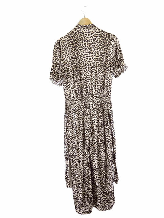 Sabena Leopard Print Jumpsuit L