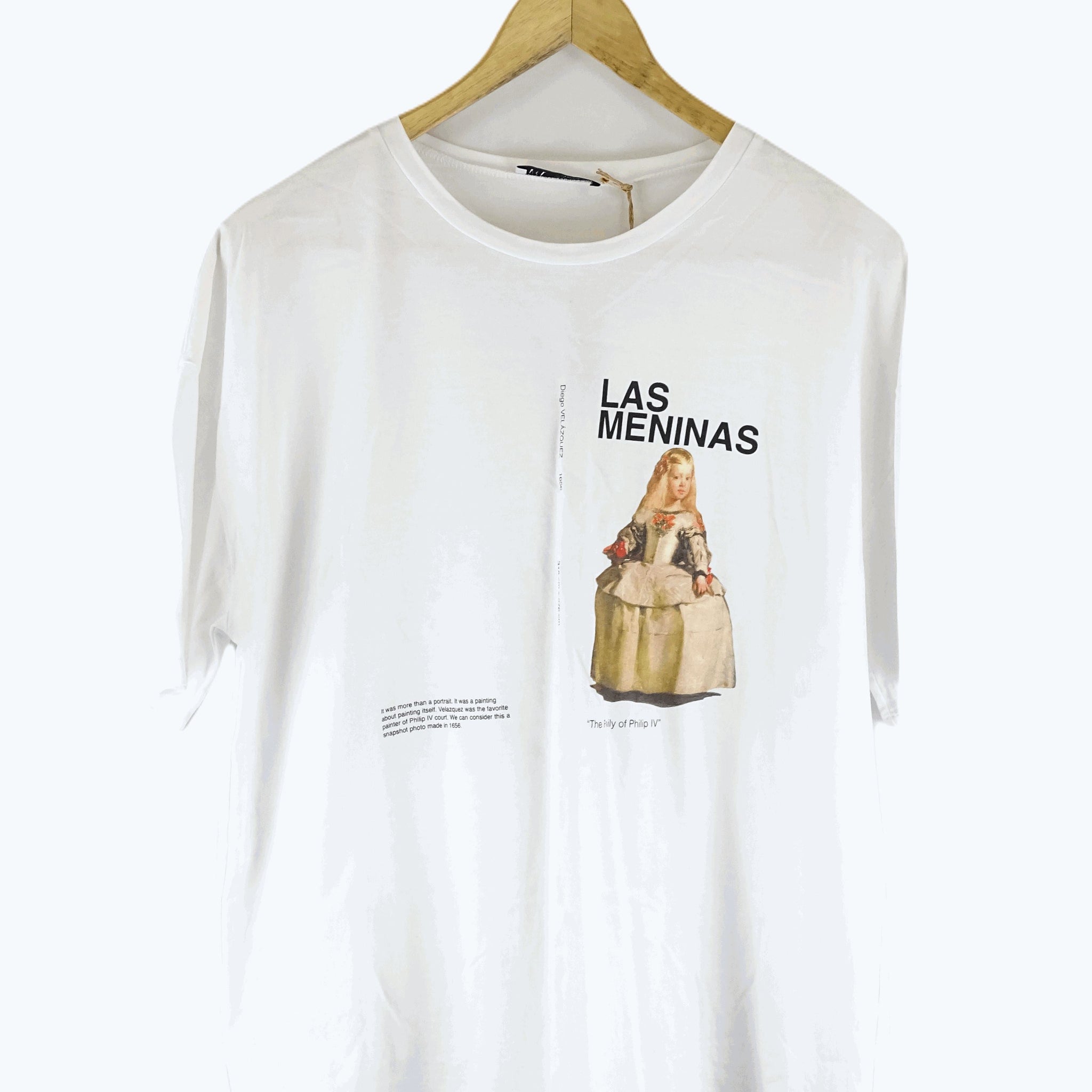 Zara White Printed T-Shirt M