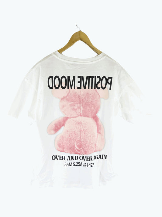 Zara Pink And White T-shirt S