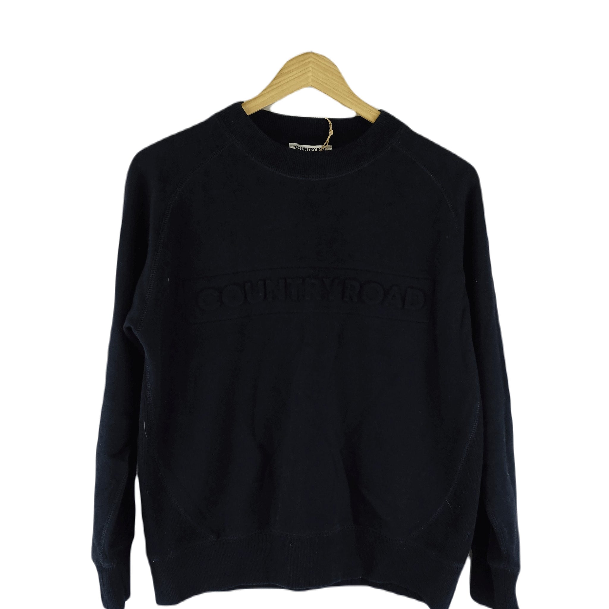 Country Road Black Crew Neck Jumper XS