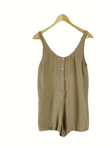 SNDYS Brown Playsuit XS