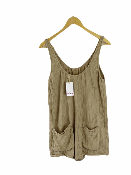 SNDYS Brown Playsuit XS