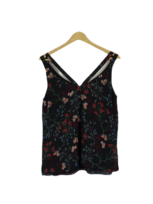 Portmans Black Floral Printed Singlet 10