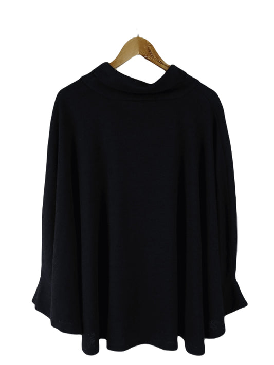 Vigorella Black Poncho OSFA