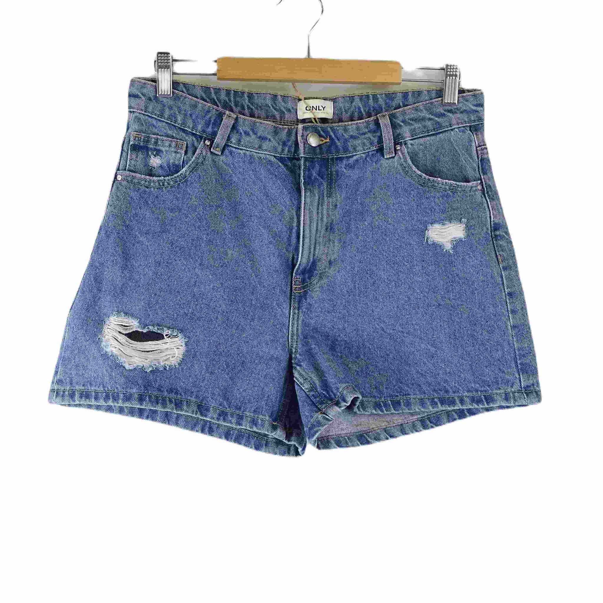 Only Blue Denim Shorts L