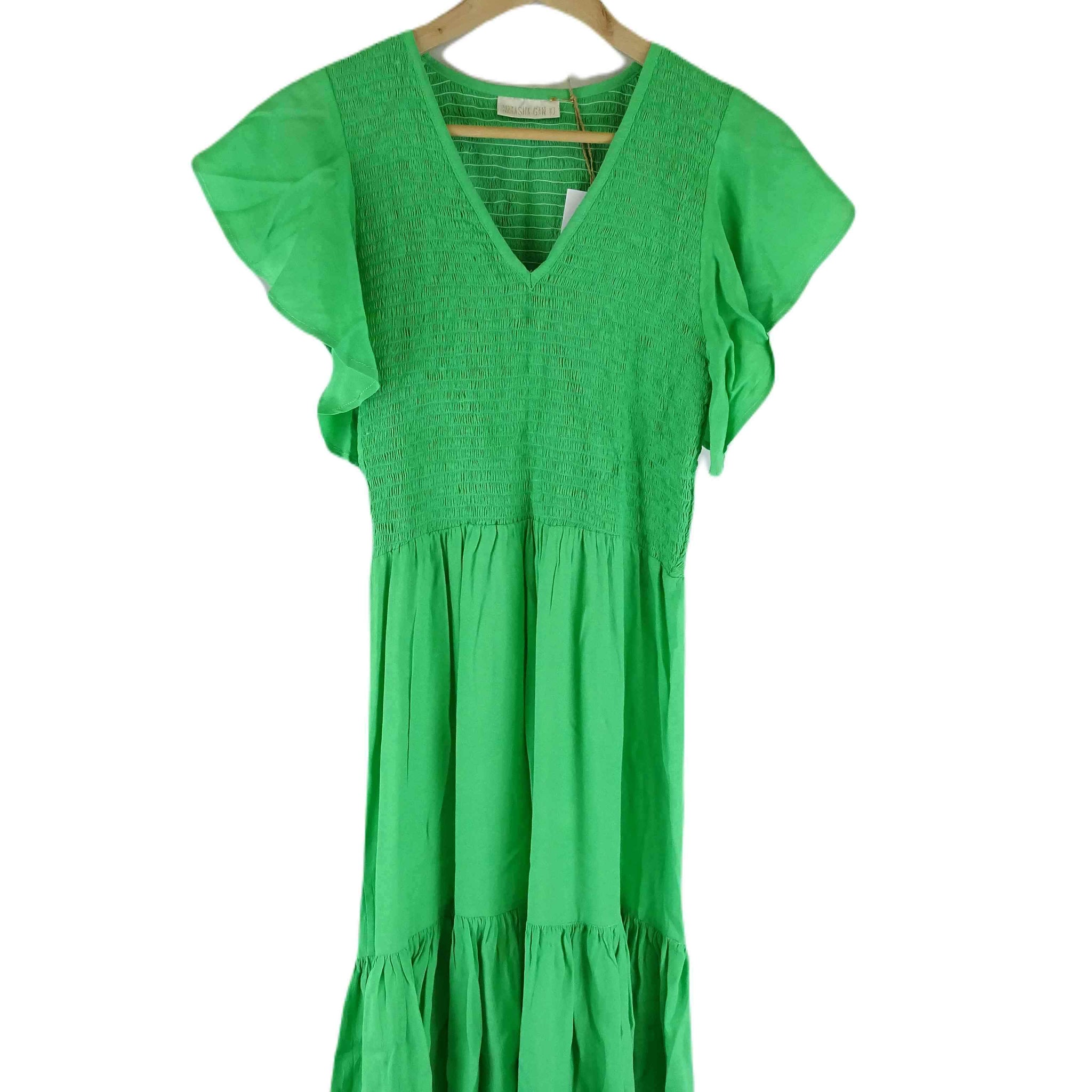 Natasha Gan Green Midi Dress 10