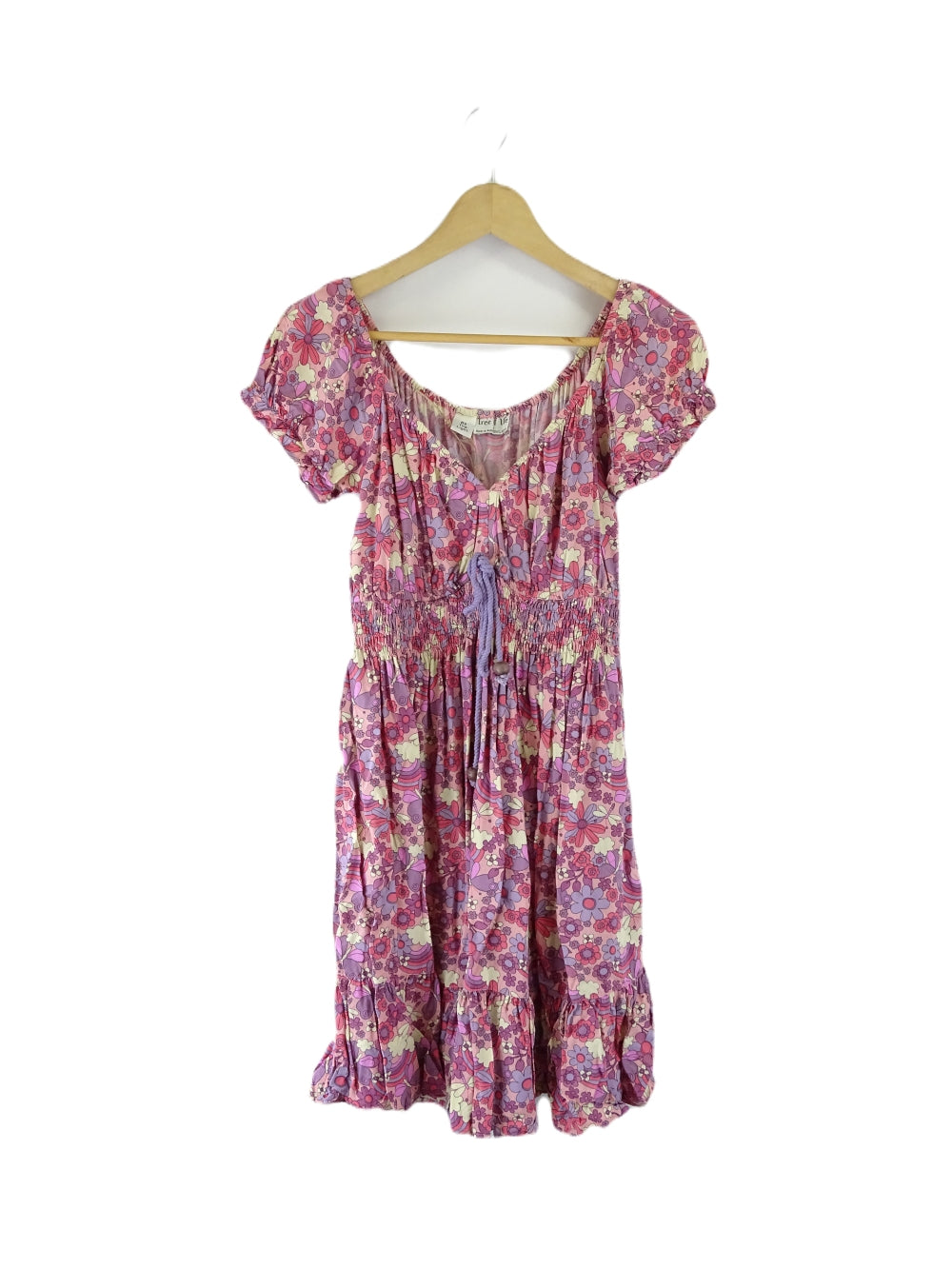 Tree Of Life Pink And Purple Dress Floral M