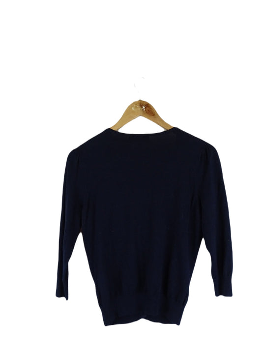 Alannah Hill Navy And Cream Cardigan 14