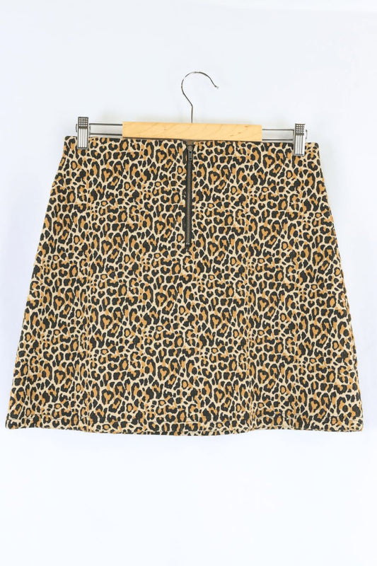 Sportsgirl Animal Print Skirt S