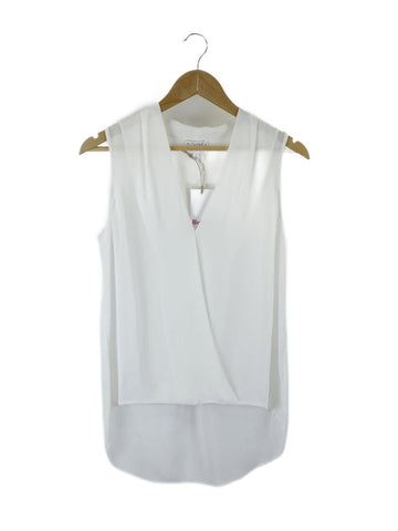 Witchery White Sleeveless Blouse 8