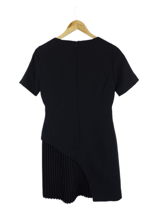 Karen Millen Black Military Pleat Dress 8