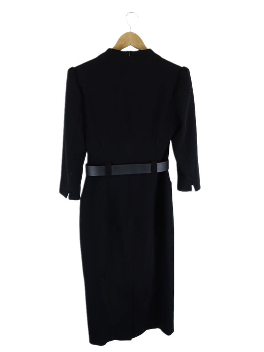 Karen Millen Black Midi Dress with Belt 12