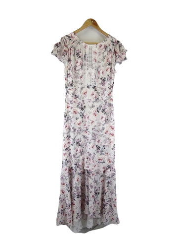 Forever New Pink Floral Maxi Dress with Lace Detailing 10