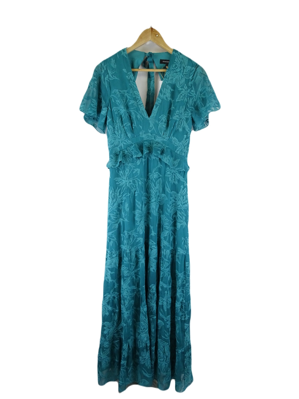 Forever New Teal Maxi Dress 10