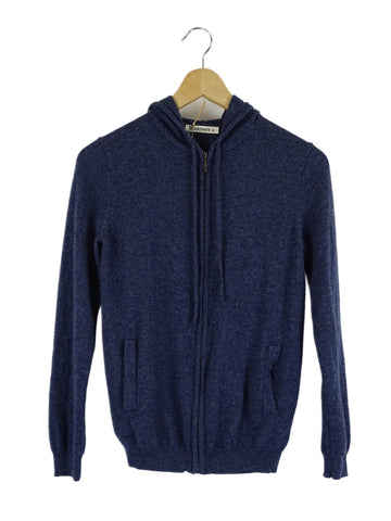 WoolOvers Blue Zip Up Hoodie XS