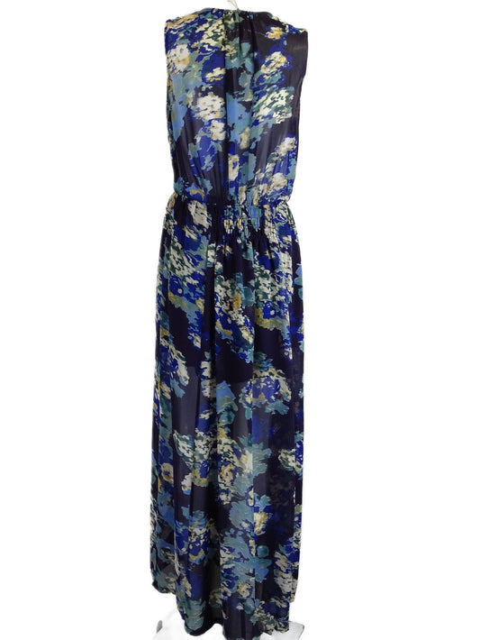 Cloth Blue Pattern Maxi Dress 12