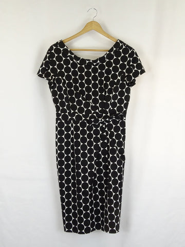 David Lawrence Black And White Pencil Dress 10