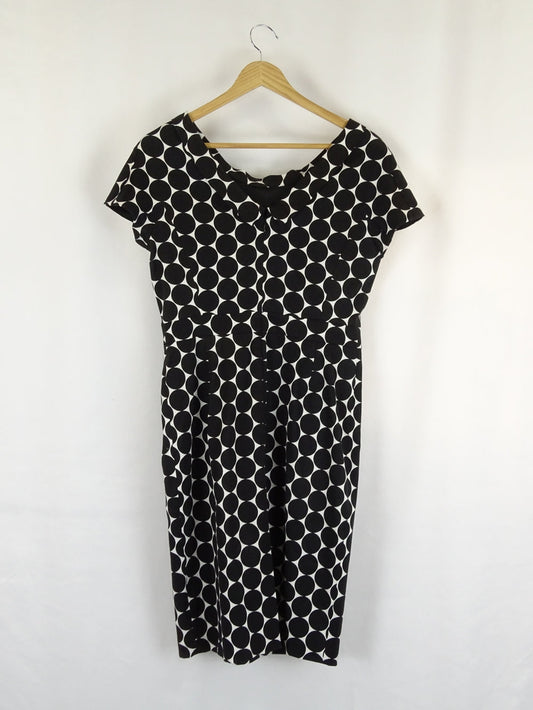 David Lawrence Black And White Pencil Dress 10