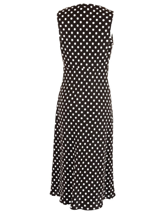 Hobbs Polka Dot Brown Dress 10