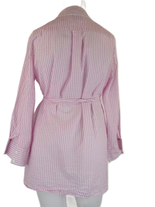 Paper Heart Pink Striped Mini Shirt Dress 12