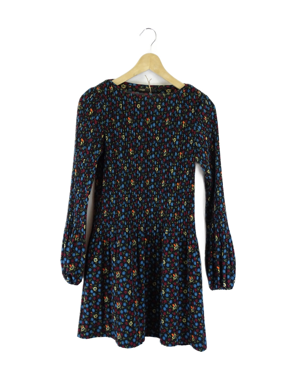 Maje Navy Floral Long Sleeve Dress M