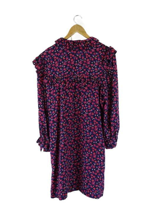 Sandro Black And Pink Floral Dress L