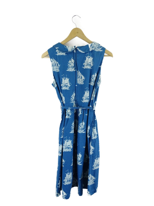 Dangerfield Blue Ship Pattern Dress 10