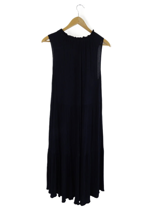 Decjuba Round Neckline Navy Midi Dress L