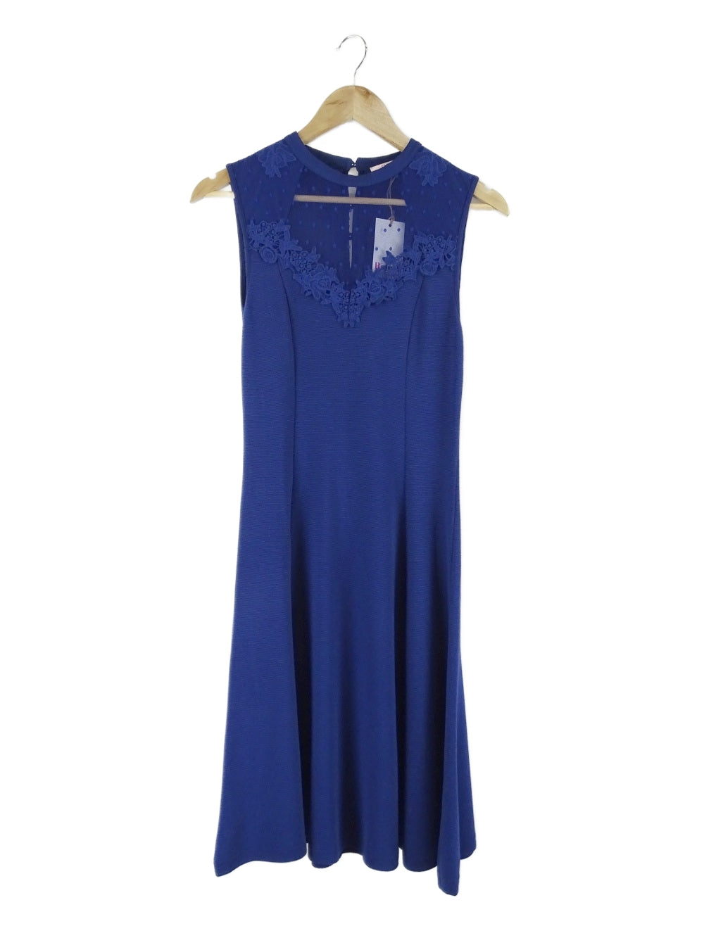 Review Blue Lace Midi Dress 6