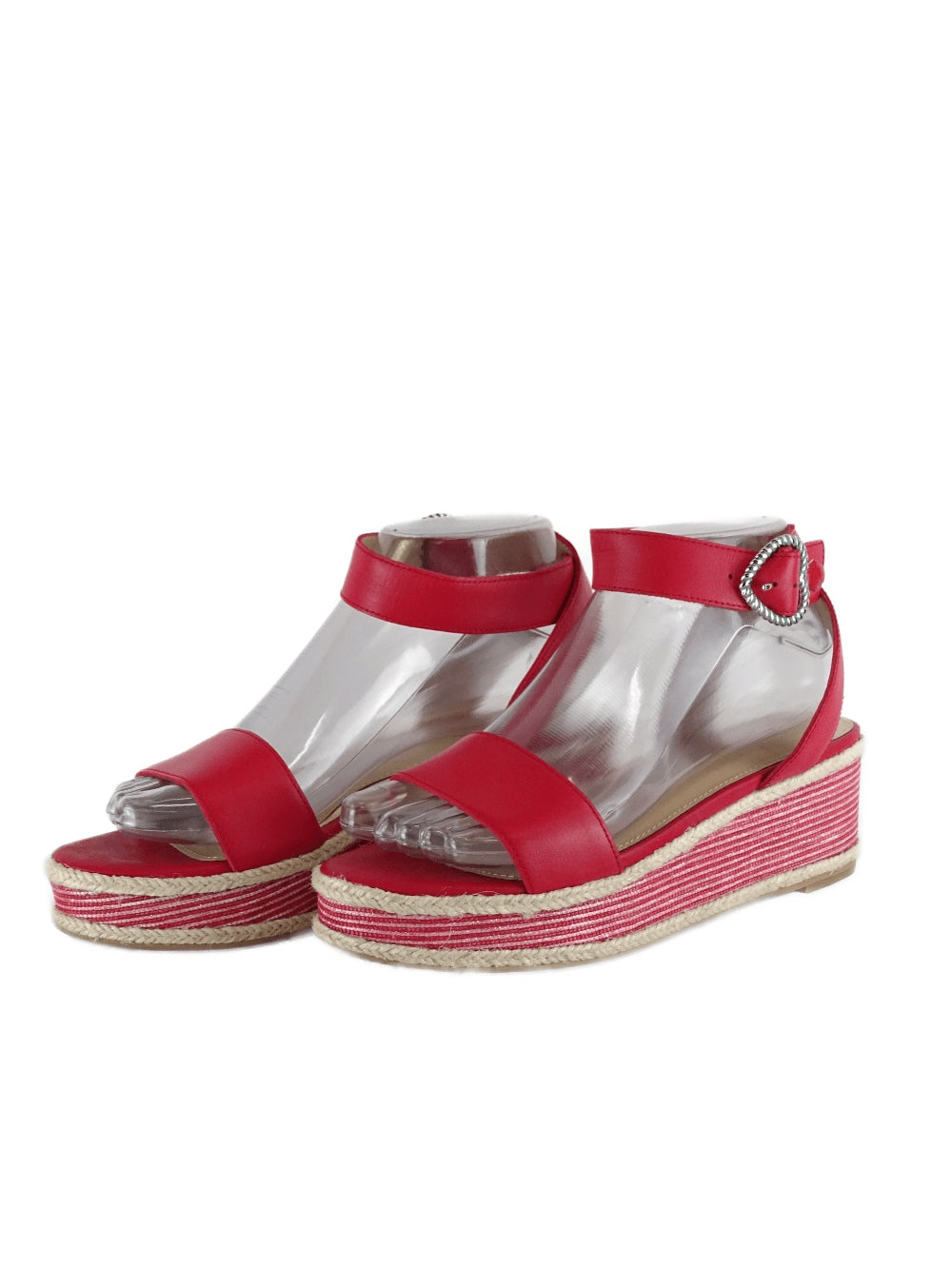 Mimco Red Wedge Sandals AU/US 7 (EU 38)