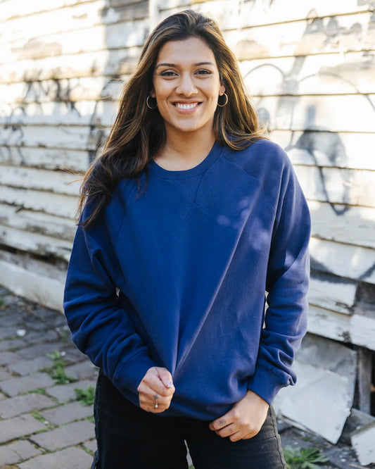 Crew Neck, Unisex Navy