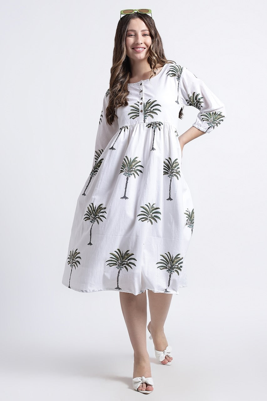 Paro Cotton Midi Dress