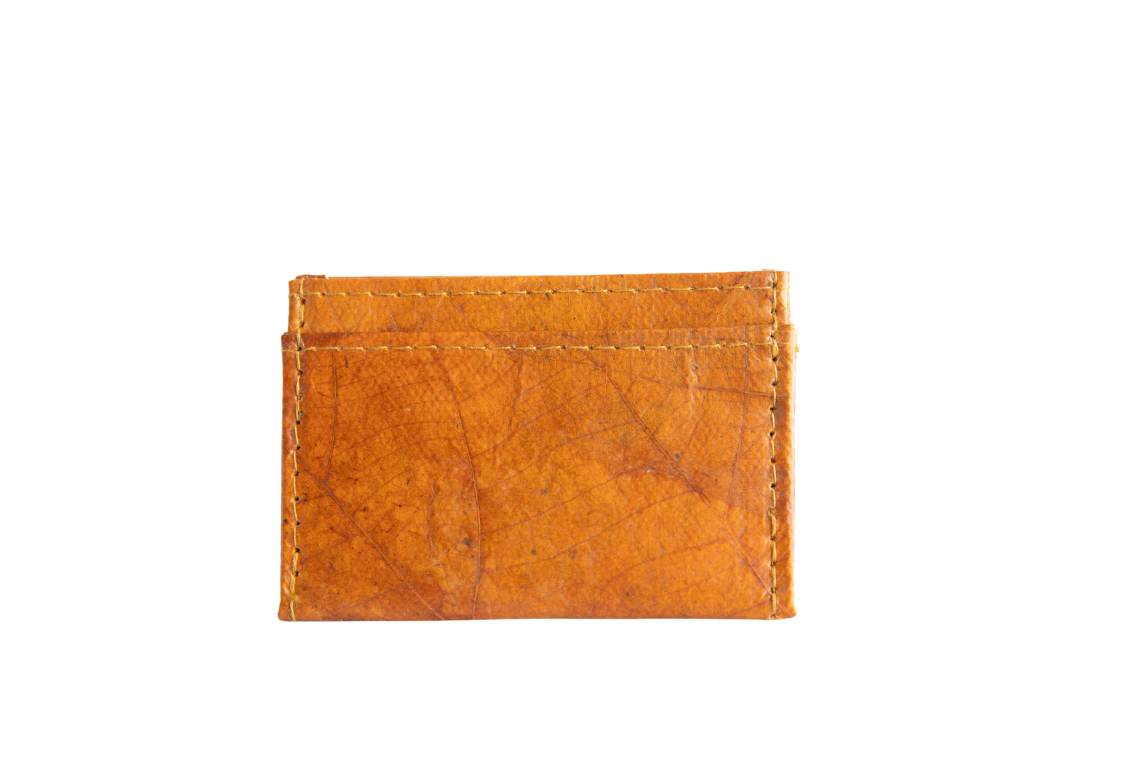 Vegan Leather Card Holder - Orange