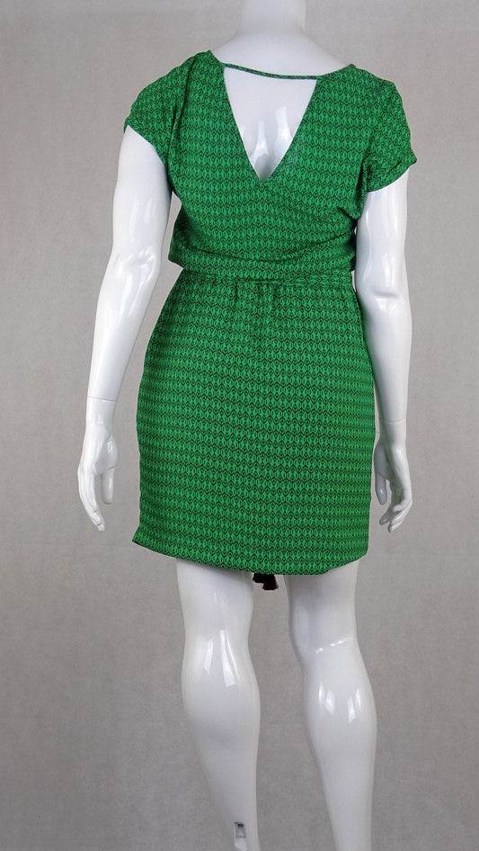 Shoulder Brand' Green Mini Dress M