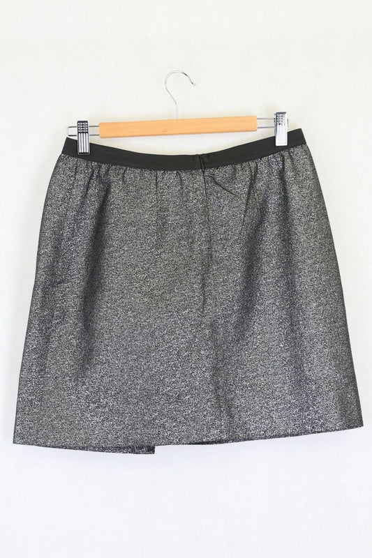 Seed Metallic Cross Over Skirt-10