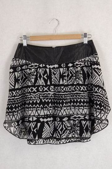 Society Amuse Black and White Skirt 10