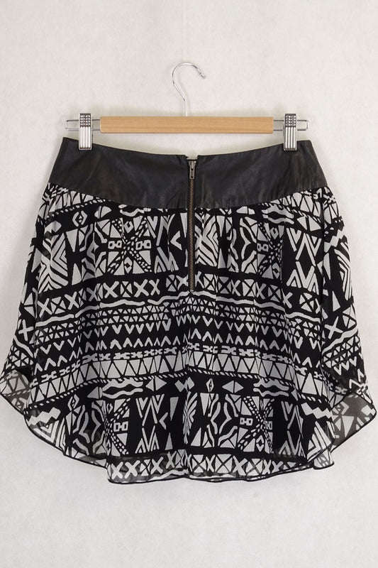 Society Amuse Black and White Skirt 10