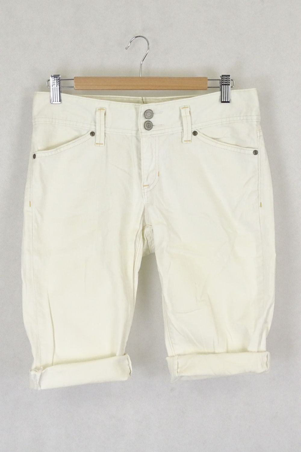 Gap Low Rise Cropped Shorts White S