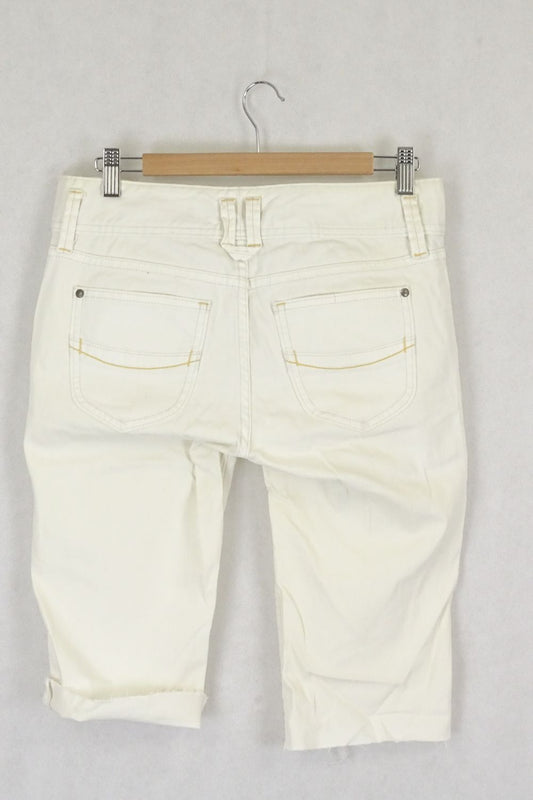 Gap Low Rise Cropped Shorts White S