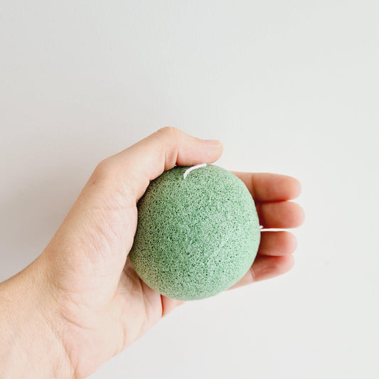 Bundle pack 3xKonjac Sponges - Green for normal to oily skin