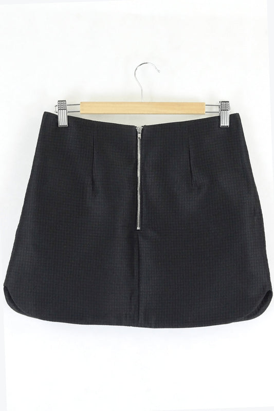 Lulu & Rose Textured Black Mini Skirt S