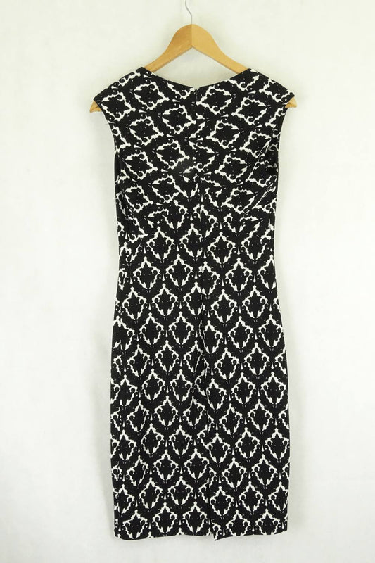 Atmos And Here Black And White Print Dress 8